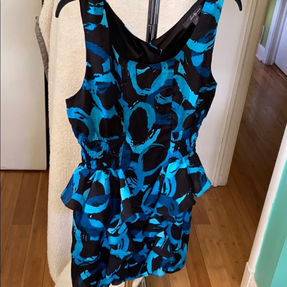 Blue hues midi dress